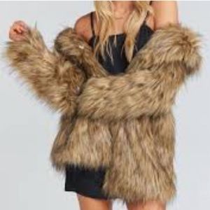 Show Me Your Mumu • Ivanka Bear Hug Faux Fur Jacket Size S
